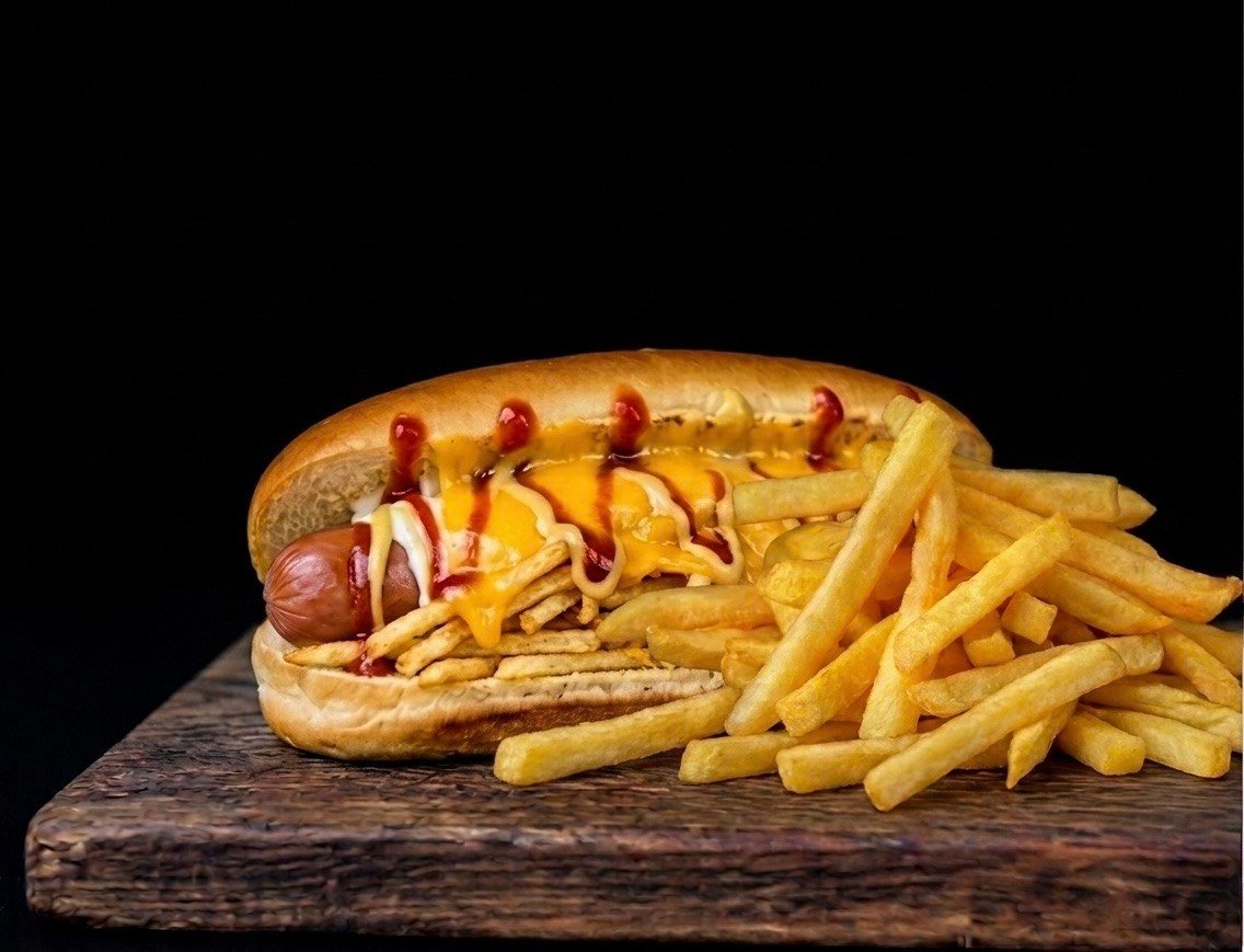 Combo Hot-Dog Cheddar — fotografie produs